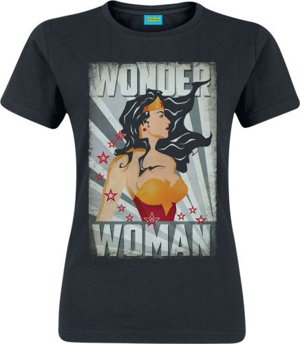 Wonder Woman Poster Dámské tričko černá