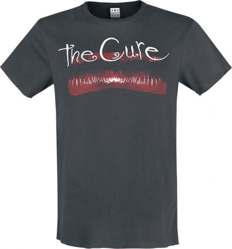 The Cure Amplified Collection - Lips Tričko charcoal