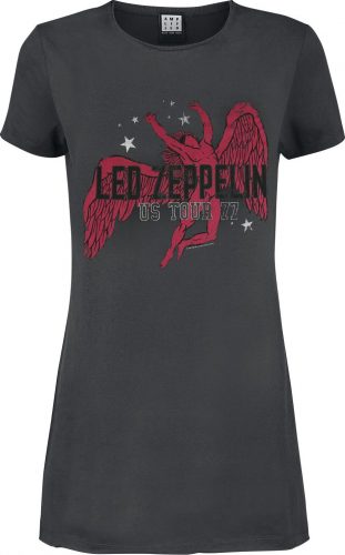Led Zeppelin Amplified Collection - Icarus Šaty charcoal