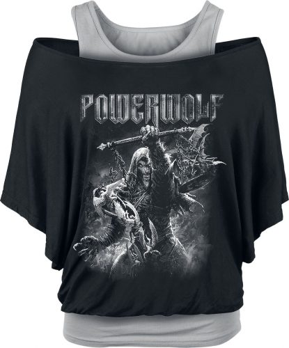 Powerwolf Call Of The Wild Dámské tričko cerná/šedá