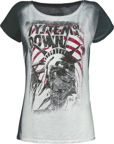 System Of A Down Liberty Bandit Dámské tričko bílá / černá / šedá