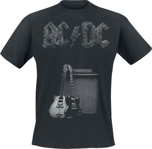AC/DC In Rock We Trust Tričko černá