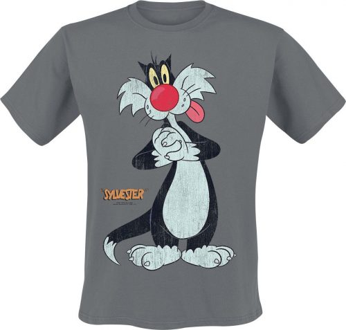 Looney Tunes Sylvester Tričko šedá
