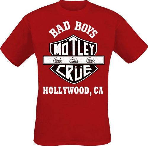 Mötley Crüe Bad Boys Tričko červená
