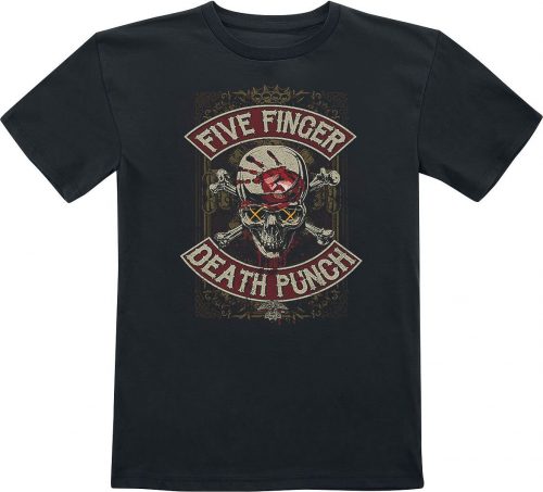 Five Finger Death Punch Kids - Dirty Skull detské tricko černá