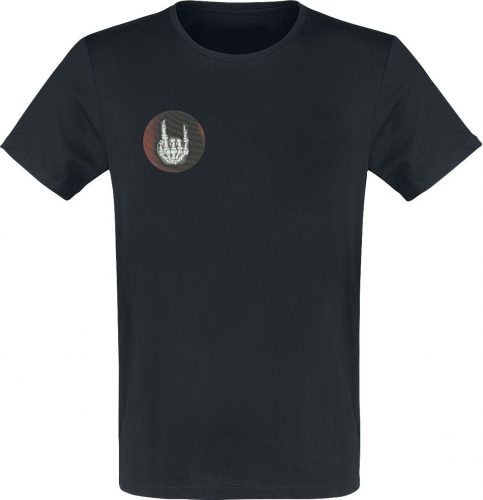 EMP Basic Collection Černé tričko s hologramovým logem Tričko černá