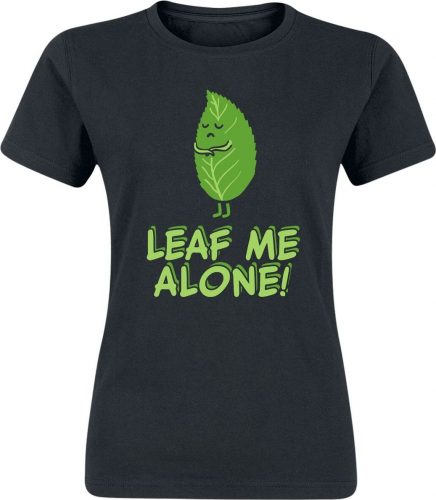 Leaf Me Alone Dámské tričko černá