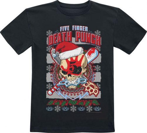 Five Finger Death Punch Kids - Zombie Kill Xmas detské tricko černá