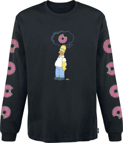 Billabong Simpsons Donut Tričko s dlouhým rukávem černá