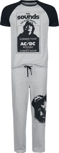AC/DC Pyjama pyžama šedá/cerná