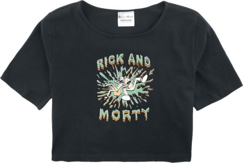 Rick And Morty Kids - Splash detské tricko černá