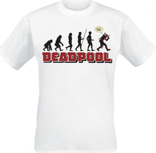 Deadpool Evolution Tričko bílá
