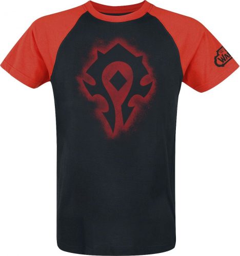 World Of Warcraft Horde Raglánové tričko cervená/cerná