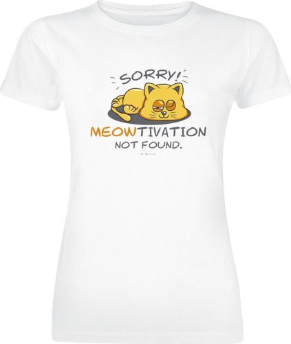 Tierisch Meowtivation Dámské tričko bílá