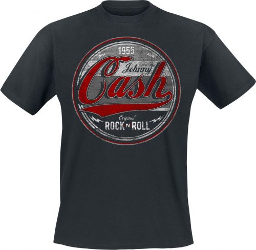 Johnny Cash Original Rock n Roll Red/Grey Tričko černá