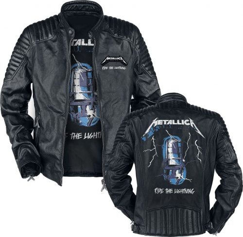 Metallica Ride The Lightning Kožená bunda černá