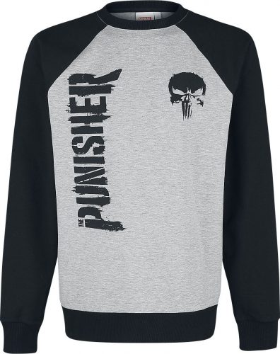 The Punisher Logo Mikina smíšená šedo-černá