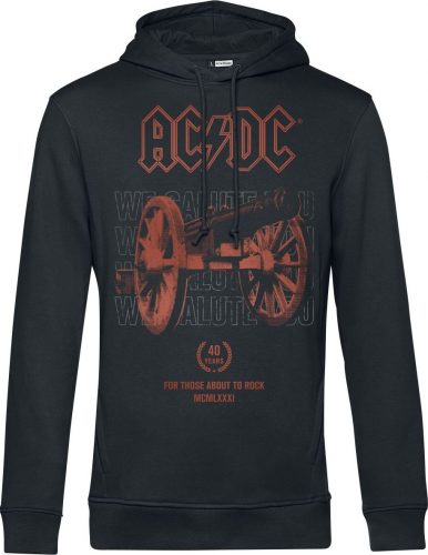 AC/DC For Those About To Rock Mikina s kapucí černá
