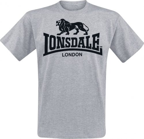 Lonsdale London Logo Tričko šedá