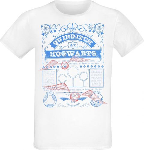 Harry Potter Quidditch At Hogwarts Tričko bílá