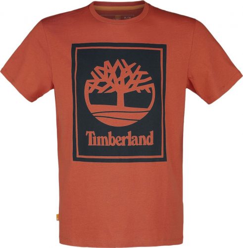 Timberland Stack Logo Tee Tričko červená