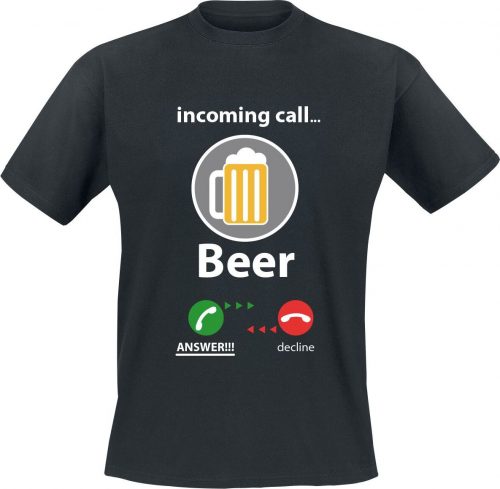 Alcohol & Party Incoming Call - Beer Tričko černá