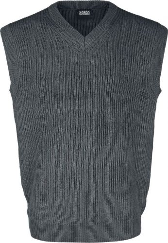 Urban Classics Knit Slipover Pletený svetr charcoal
