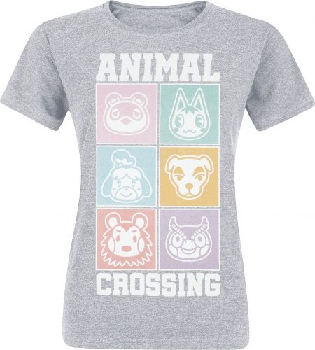 Animal Crossing New Horizons - Pastel Square Dámské tričko prošedivelá