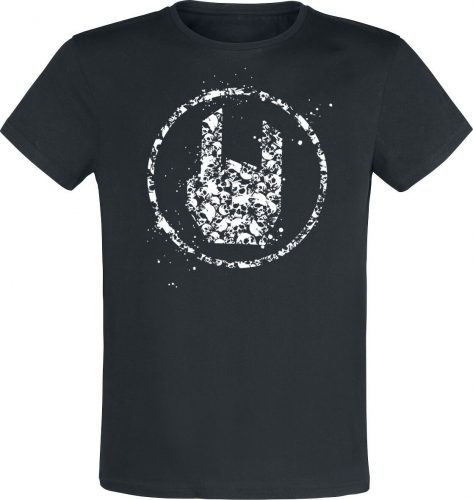 EMP Stage Collection T-Shirt mit Rockhand Tričko černá