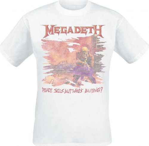 Megadeth Peace Sells Vintage Tričko šedobílá