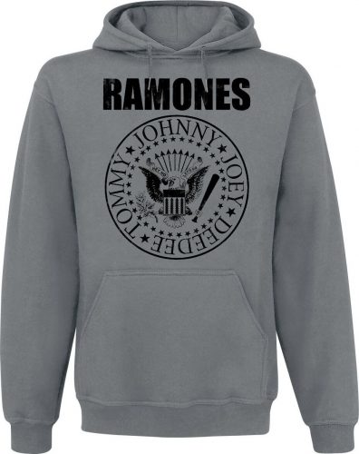 Ramones Seal Mikina s kapucí charcoal
