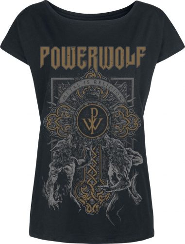 Powerwolf Wolf Cross Dámské tričko černá