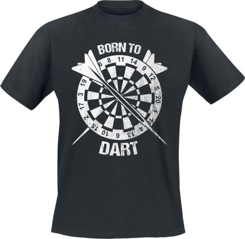 Darts Born To Dart Tričko černá