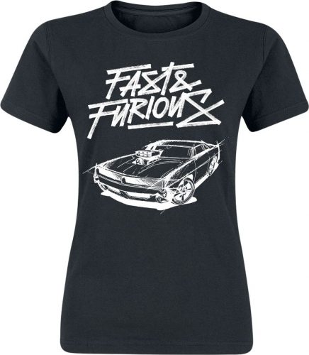 The Fast And The Furious Sketch Dámské tričko černá