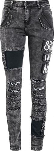 Rock Rebel by EMP Skarlett - Jeans mit zahlreichen Details Dámské džíny tmavě šedá