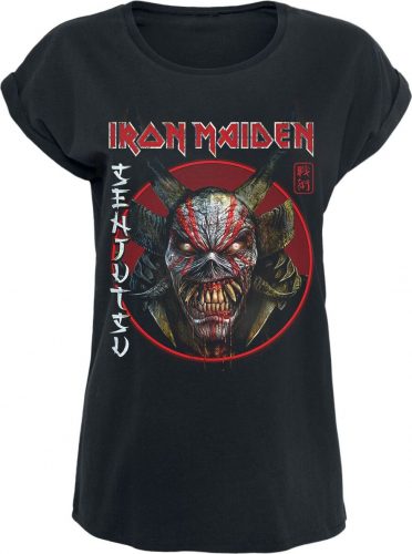 Iron Maiden Senjutsu Eddie Face Circle Dámské tričko černá