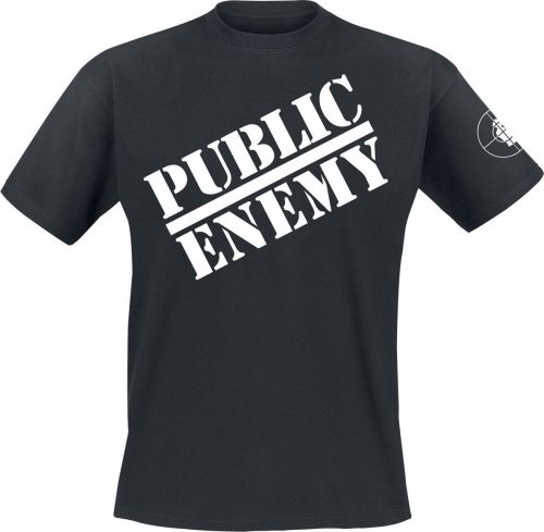 Public Enemy Logo Tričko černá