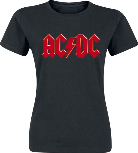 AC/DC Red Logo Dámské tričko černá