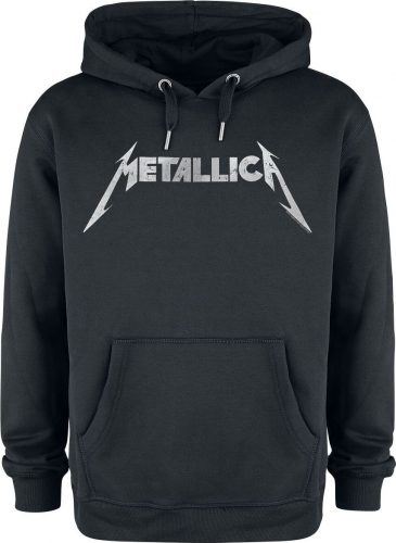 Metallica Amplified Collection - Logo Mikina s kapucí černá