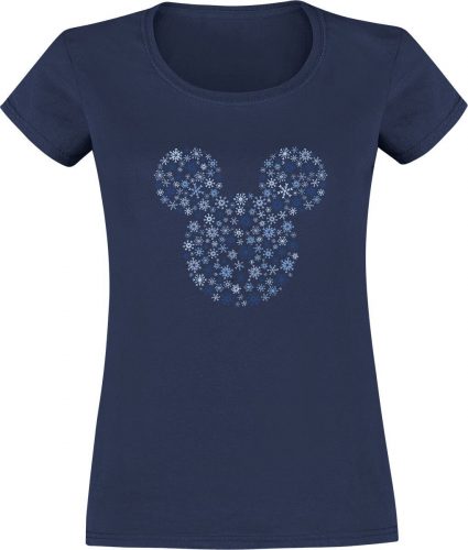 Mickey & Minnie Mouse Snowflake Mickey Dámské tričko modrá