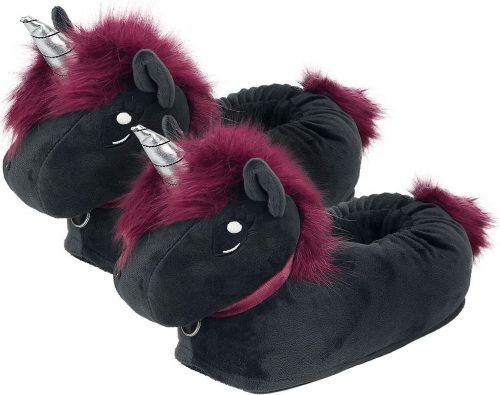 Corimori Papuce pre dospelých Ruby Punk Unicorn papuce černá