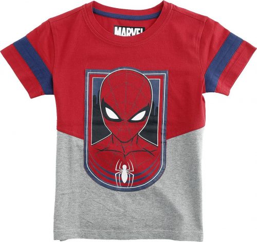 Spider-Man Maske detské tricko šedá melírovaná / červená