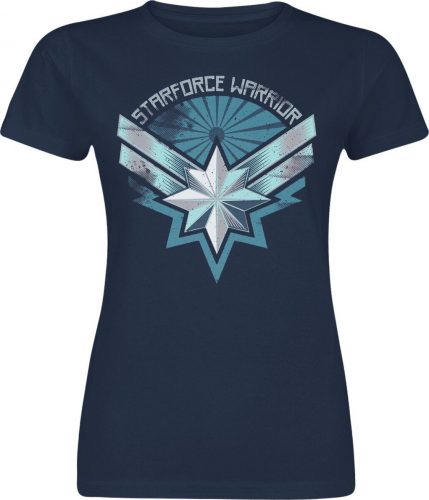 Captain Marvel Starforce Warrior Dámské tričko námořnická modrá