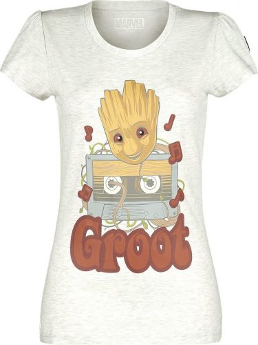 Strážci galaxie 2 - 80s Groot Dámské tričko s nádechem béžové