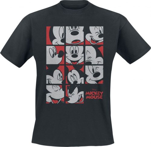 Mickey & Minnie Mouse Expressions Tričko černá