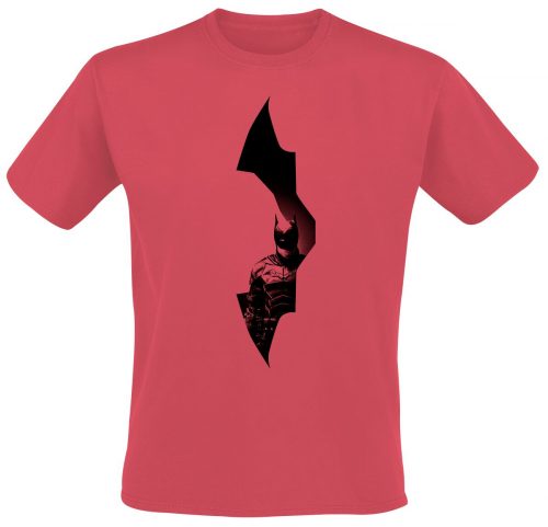 Batman The Batman - Vert Logo - Pose Tričko červená