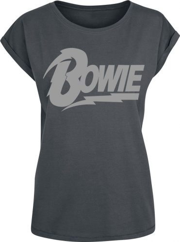 David Bowie Logo Dámské tričko charcoal