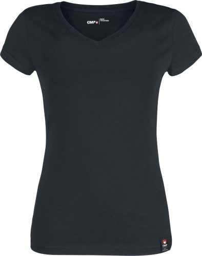 EMP Basic Collection Černé tričko s logem EMP Dámské tričko černá