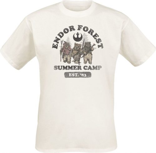 Star Wars Endor Forest Summer Camp Tričko béžová