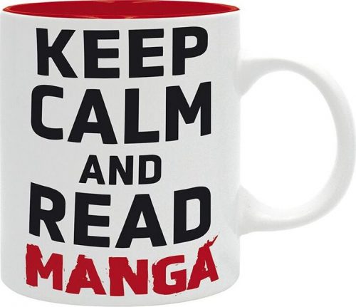 Keep Calm And Read Manga Hrnek vícebarevný